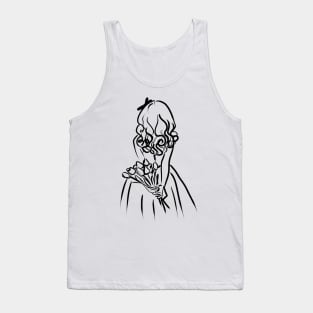 little girl with flowers Tank Top